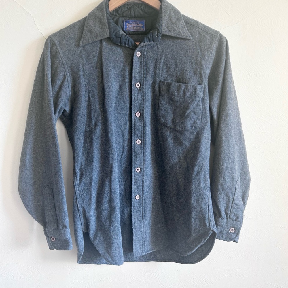 Vintage 1970s Pendleton 100% Wool Shirt Jacket "Shacket"